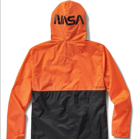 🆓🆕Vans NASA Space Voyager Anorak Orange Jacket - Picture 3 of 6